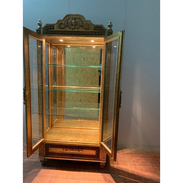 Classic Eclectic Gold Showcase from Lam Lee Group, 1990s For Sale - Image 12 of 14