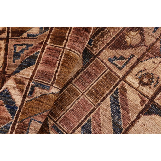 Beige Shabby Chic Gabbeh Brown/Beige Wool Rug - 6'0'' X 8'8'' For Sale - Image 8 of 10