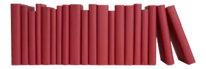 Decorative Books - Cherry Paper Wrapped Books - Red Books By The Foot