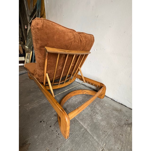 Mid 20th Century Mid Century Chaise Lounge Day Bed Solid Oak Howard MFG For Sale - Image 5 of 11