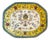 Large Vintage Octagonal Platter in Italian Renaissance Grotesque Style For Sale