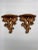 Gold 1980s Italian Baroque French Rococo Gold Gilt Plaster Wall Brackets - a Pair For Sale - Image 8 of 11