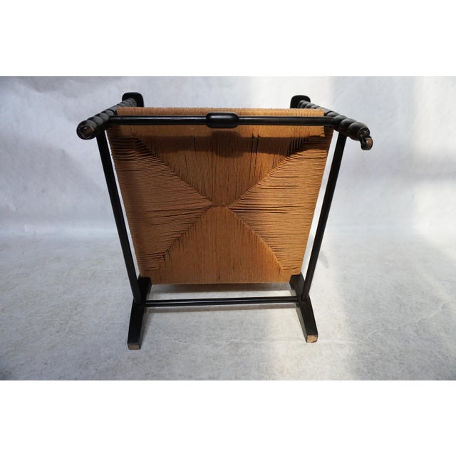 Nantucket Bobbin Lounge Chair Custom Upholstered in a Lee Jofa Fabric For Sale - Image 9 of 11