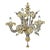 Gold Italian Murano Glass Ca Rezzonico Chandelier by Simoeng for Simoeng For Sale - Image 8 of 10