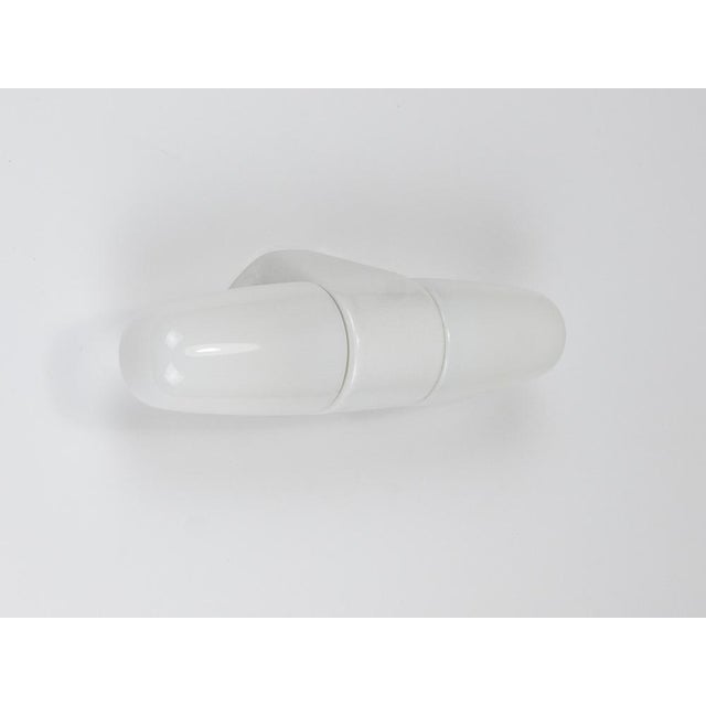 Wilhelm Wagenfeld Bauhaus White Double Sconce by Wilhelm Wagenfeld, Germany, 1950s For Sale - Image 4 of 17