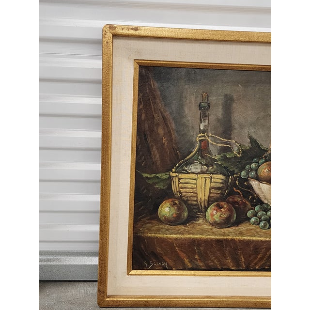 Arisztid Szendy Still Life Oil Painting For Sale - Image 4 of 11
