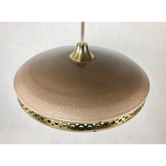 Mid-Century Modern Space Age UFO Pendant Lamp, 1950s For Sale - Image 3 of 10