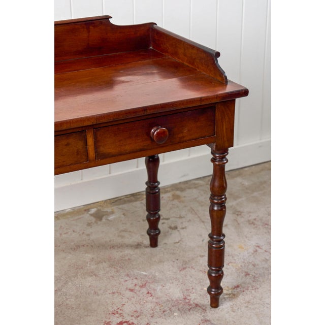 19th Century 2-Drawer Mahogany Desk/Wash Stand For Sale In Charleston - Image 6 of 15