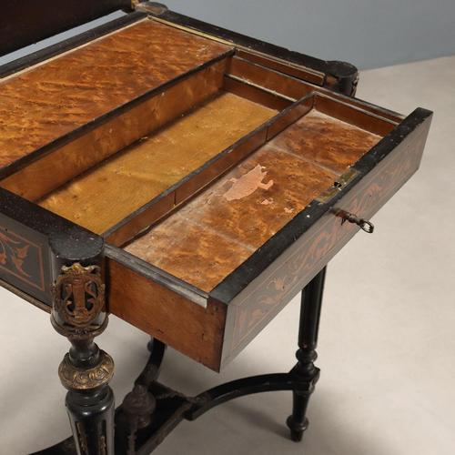 Neoclassical Style Work Table For Sale - Image 6 of 16