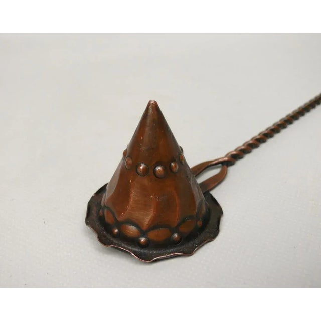 Arts and Crafts Candle Snuffer in Copper, 1890s For Sale - Image 3 of 11