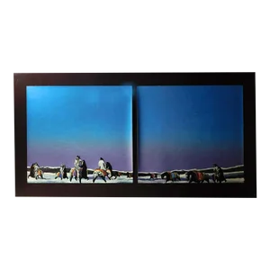 Earl Biss "Horse Thieves at Dusk”Blue Original Limited Edition Serigraph on Paper
