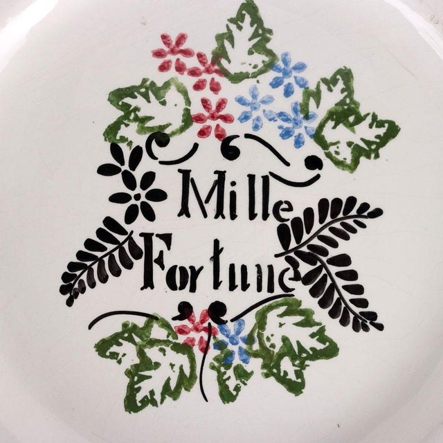 Vintage Majolica Plates, Set of 6 For Sale - Image 4 of 17