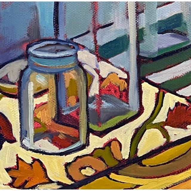 Contemporary "Light Between Seasons" Contemporary Glass Still Life Oil Painting For Sale - Image 3 of 8