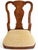 Set of 4 Vintage Queen Anne Style Burl Wood Dining Chairs For Sale In New York - Image 6 of 7