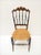 Chiavarina Chairs in Cherry Wood with Straw Seat, 1920s, Set of 4 For Sale - Image 6 of 13