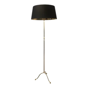 1940s Neoclassical Style Brass Floor Lamp in the style of Maison Jansen