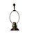 Victorian Early 20th Century Marble and Cranberry Glass Table Lamp For Sale - Image 3 of 12