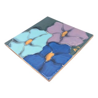Vintage H & R Johnson Tile Trivet For Sale