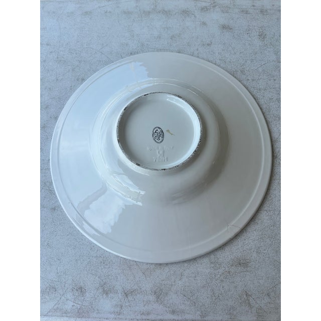 Late 20th Century Italian Floral Ceramica JRM Large Serving Platter For Sale - Image 4 of 5