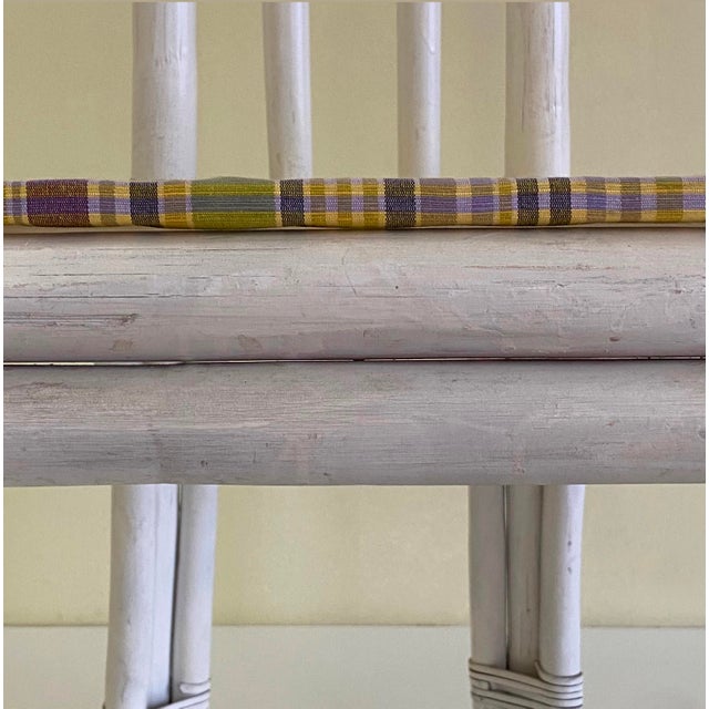 Italian White Bamboo Chairs, 1970s, Set of 6 For Sale - Image 10 of 18