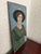 Paper Antique Naive Portrait Painting of an Edwardian Lady For Sale - Image 7 of 10
