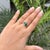 1.34ct Natural Heart Emerald & Diamond Proposal Ring in 14k Yellow Gold Size 4 For Sale - Image 9 of 18
