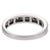 Vintage Diamond 14k White Gold Half Eternity Band, Size 8 For Sale In Los Angeles - Image 6 of 6