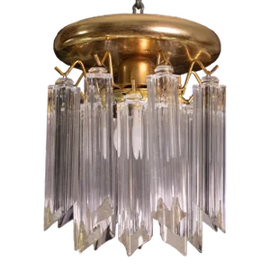 Vintage Murano Venini Quadriedri Ceiling Light, 1960