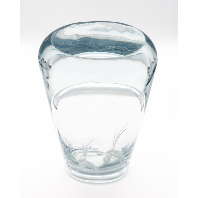 Birds of Eden Glass Vase attributed to Asta Strömberg for Strömbergshyttan, 1960s-70s For Sale - Image 9 of 11