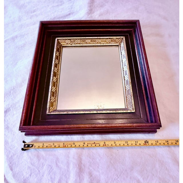Early 20th‑Century American Walnut Mirror With Gold‑Gilt Frame For Sale In Washington DC - Image 6 of 13