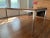 Room and Board Parsons dining table. Walnut top with stainless steel legs. In great condition, very minor scratches.