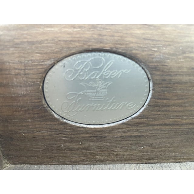 1980s Pair of Baker Italian Neoclassical Side Tables For Sale - Image 9 of 12