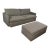 Crate & Barrel Lounge Deep Sofa + Storage Ottoman, Set For Sale