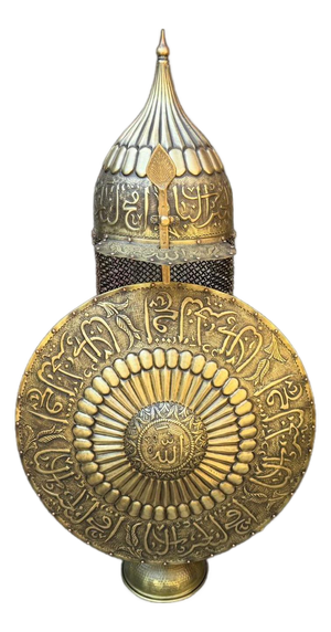 Large Engraved Calligraphy Helmet Shield Set