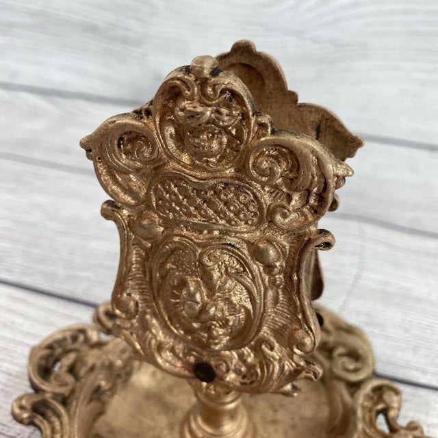 Victorian Bronze Ashtray With Matchbox Holder Frank and De Keyser For Sale - Image 3 of 10