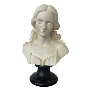 Vintage Classical Bust of a Lady by Arnoldo Giannelli, Italy, 1980s For Sale
