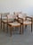 Arm Chairs: W20.5 D20 H31 AH26 SW18 SD17 SH18 Armless: W18.5 D18 H32 SW17 SD17 SH18 Freshly reupholstered and ready for...