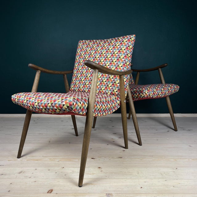 Mid-Century Bobi Armchair from Meblo, Former Yugoslavia, 1960s, Set of 2 For Sale - Image 11 of 18
