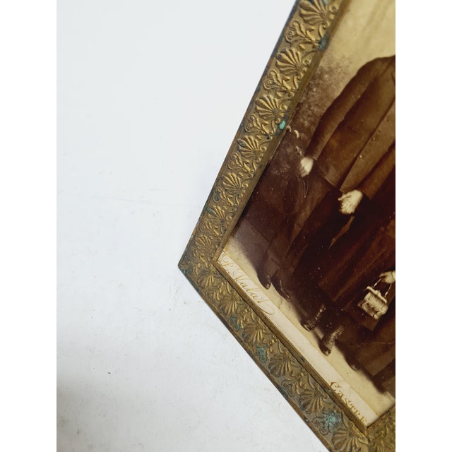 Goldenrod Bronze and Glass Rococo Frame, France, 1890s For Sale - Image 8 of 17