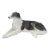 Vintage Rosenthal Bavaria Porcelain Borzoi Figurine by Fritz Heidenreich – Large Reclining Russian Wolfhound, C. 1940s For Sale