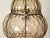 Large Mouth-Blown Murano Amber Glass and Iron Lantern Pendant Light from Seguso, Italy, 1940 For Sale - Image 4 of 18