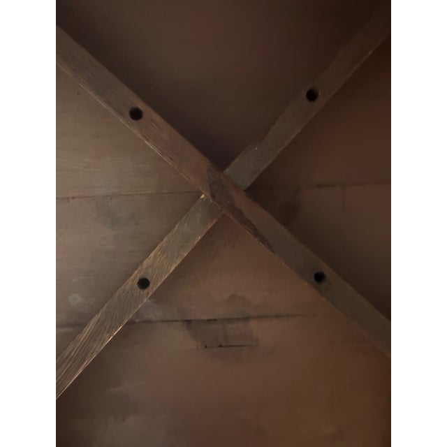 Arts & Crafts Brooks Mission Oak Octagonal Center Hall Table — Arts & Crafts Slat-Sided For Sale - Image 3 of 12