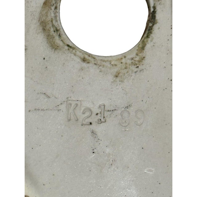 William Eckardt Kohler Vintage Kohler K2189 Traditional Style Scalloped White Porcelain Oval Bathroom Sink For Sale - Image 4 of 6