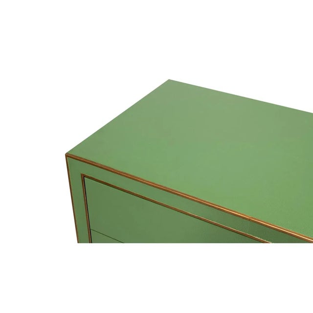 Art Deco Style Dresser in Green For Sale - Image 10 of 11