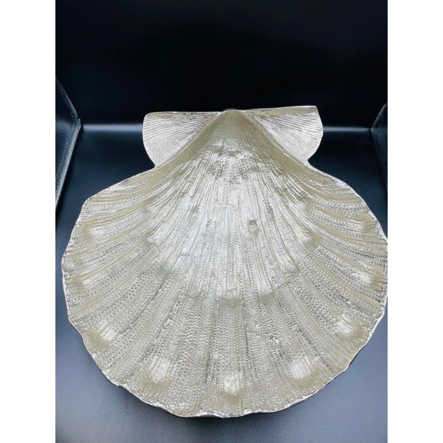 Late 20th Century Late 20th Century Michael Aram Lions Paw Sea Shell Centerpiece Bowl For Sale - Image 5 of 12