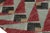 2010s Rug & Kilim’s Distressed Runner in Red and Blue Geometric Patterns For Sale - Image 5 of 7