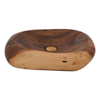 Live Edge Wood Bathroom Sink by Logniture For Sale