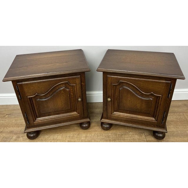 Vintage French Carved Nightstands, Set of 2 For Sale - Image 12 of 12