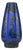 Mid-Century Blue Ceramic Vase by Strehla, Italy, 1950s For Sale