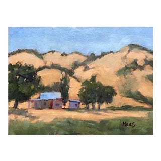 Quiet Places Collection — Pierce Road Cottage, Benicia Plein‑Air Landscape (Original Oil on Canvas) For Sale